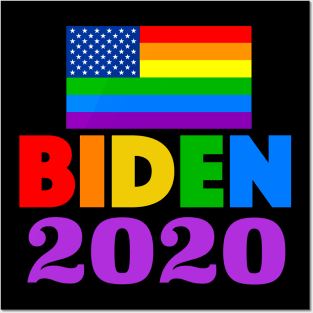 Joe Biden 2020 Rainbow Posters and Art